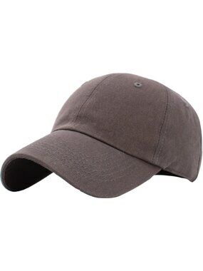 〽️Unisex Dark Gray Adjustable Low Crown Baseball Classic Cotton Plain Dad Hats